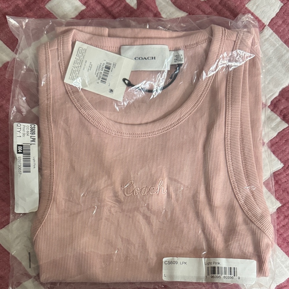 Coach powder  Light Pink Tank Top